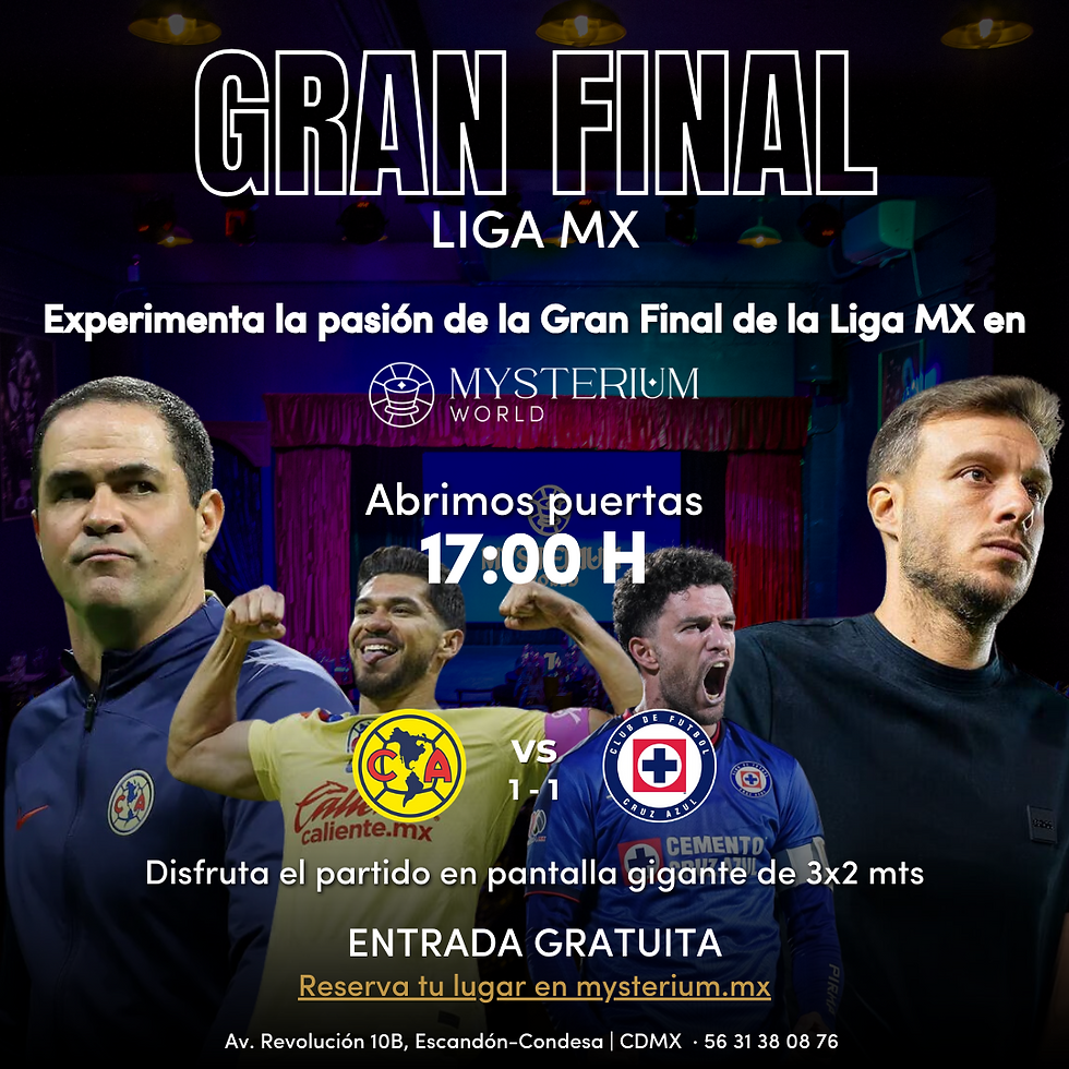 17:00 SIN COVER LA GRAN FINAL DEL FUTBOL MEXICANO AMERICA VS CRUZ AZUL 