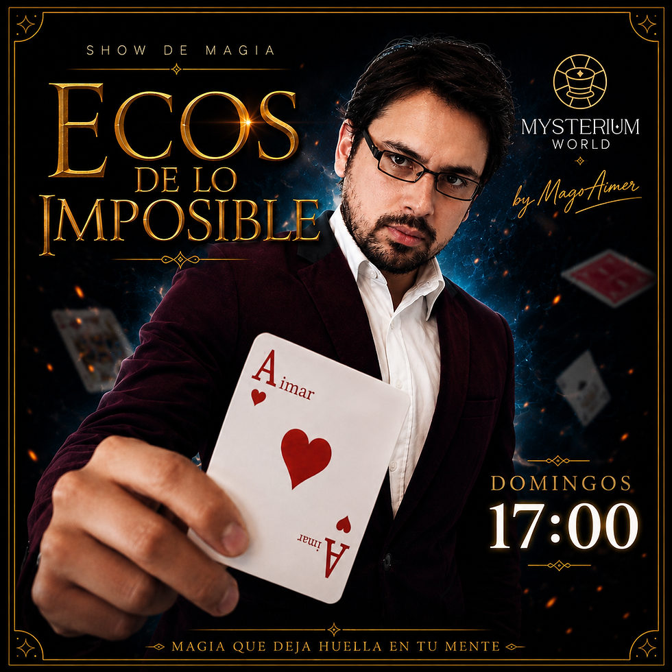 17:00 hrs | "ECOS DE LO IMPOSIBLE " Aimar García" | Show IMagia