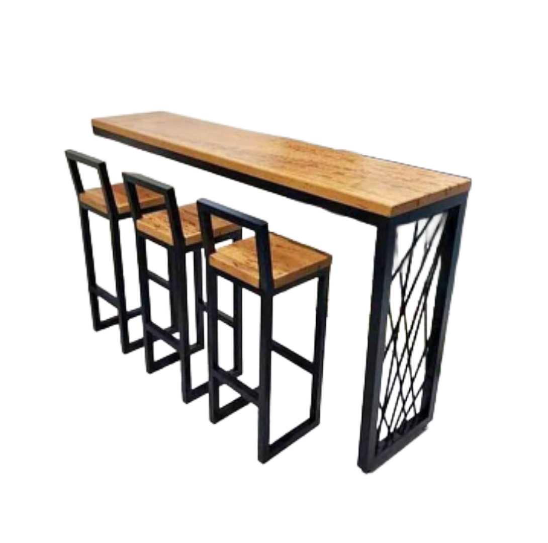 Barra Industrial "Matrix" con Sillas de Espaldar Alto