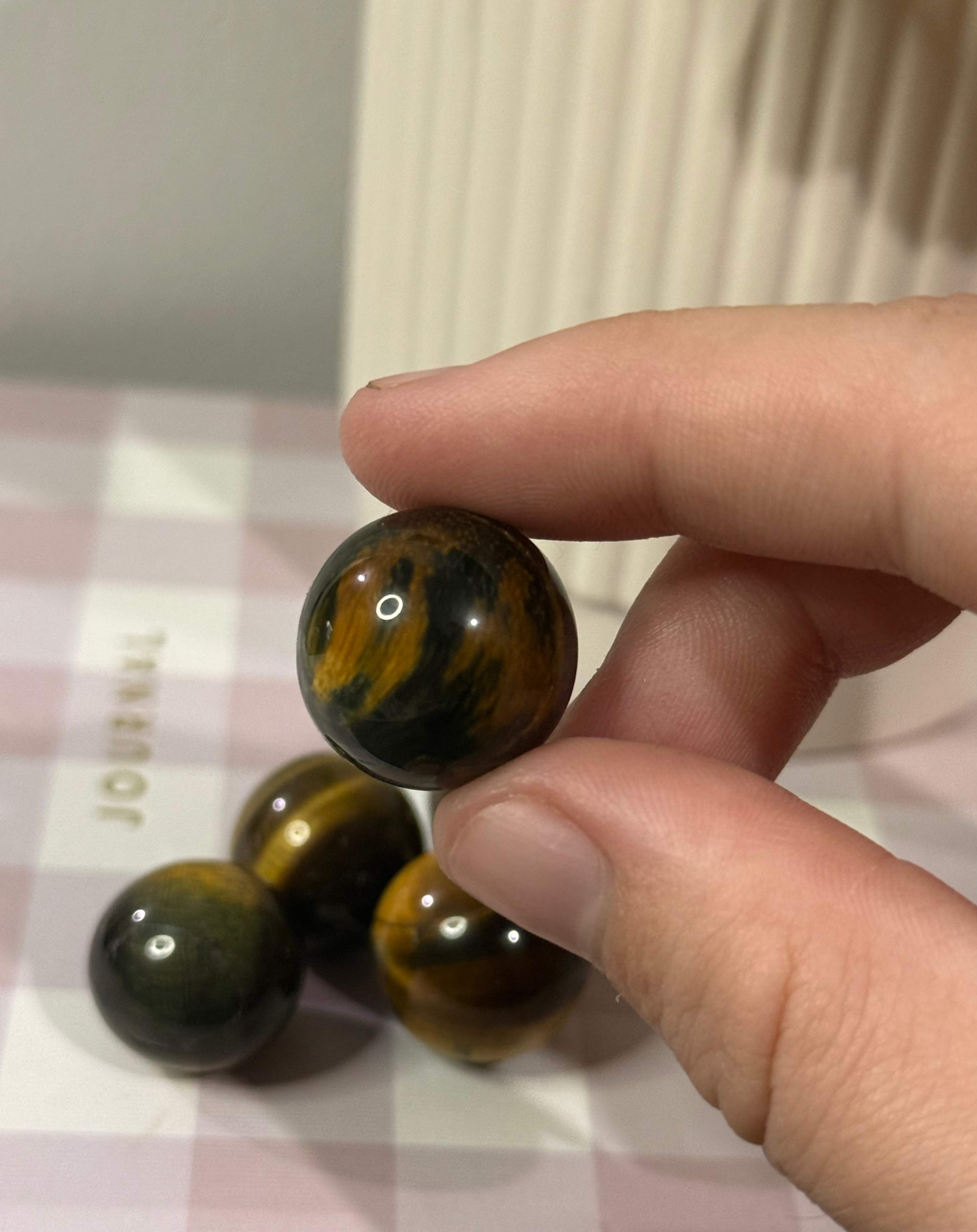 Tigers eye mini sphere