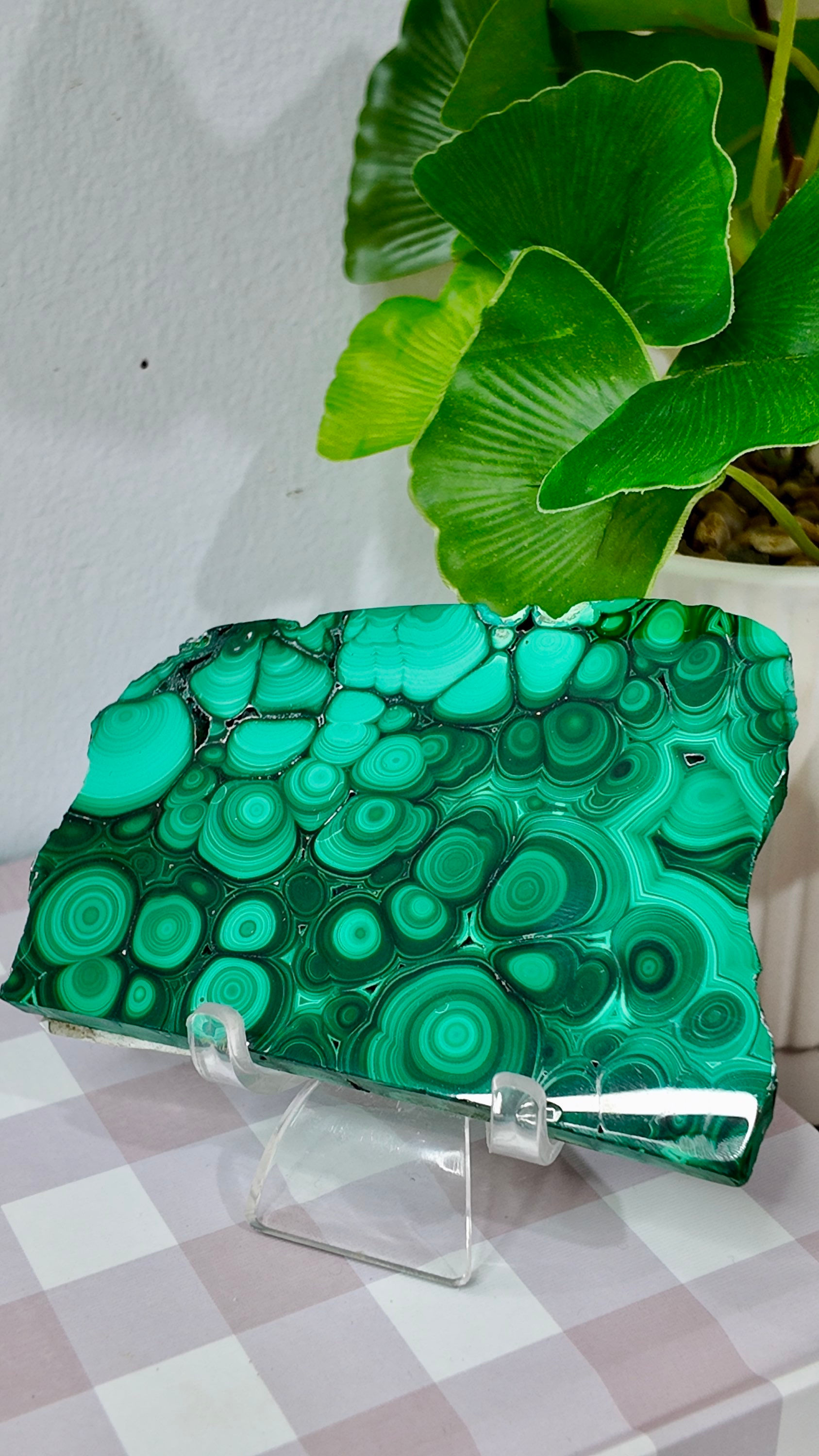 Malachite slice