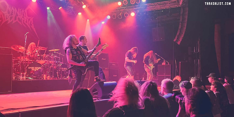 Maniac Abductor live gig at Speed Metal Party in Tullikamari Tampere Finland