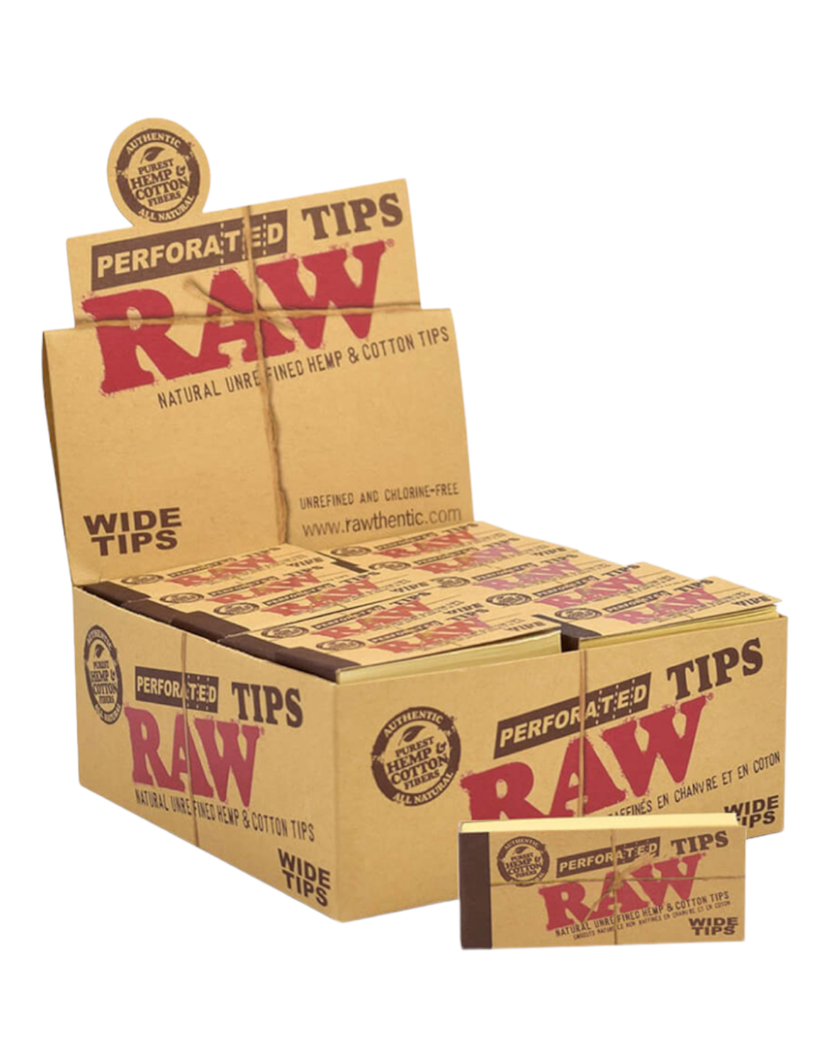 RAW WIDe Tips Carnet Filtres Large Perforés 