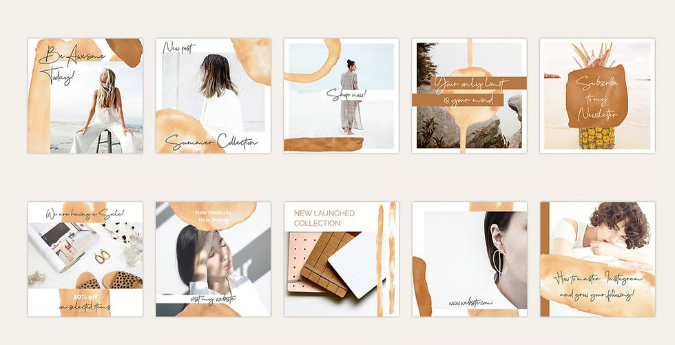 Thumbnail: Instagram Watercolor Posts + Stories