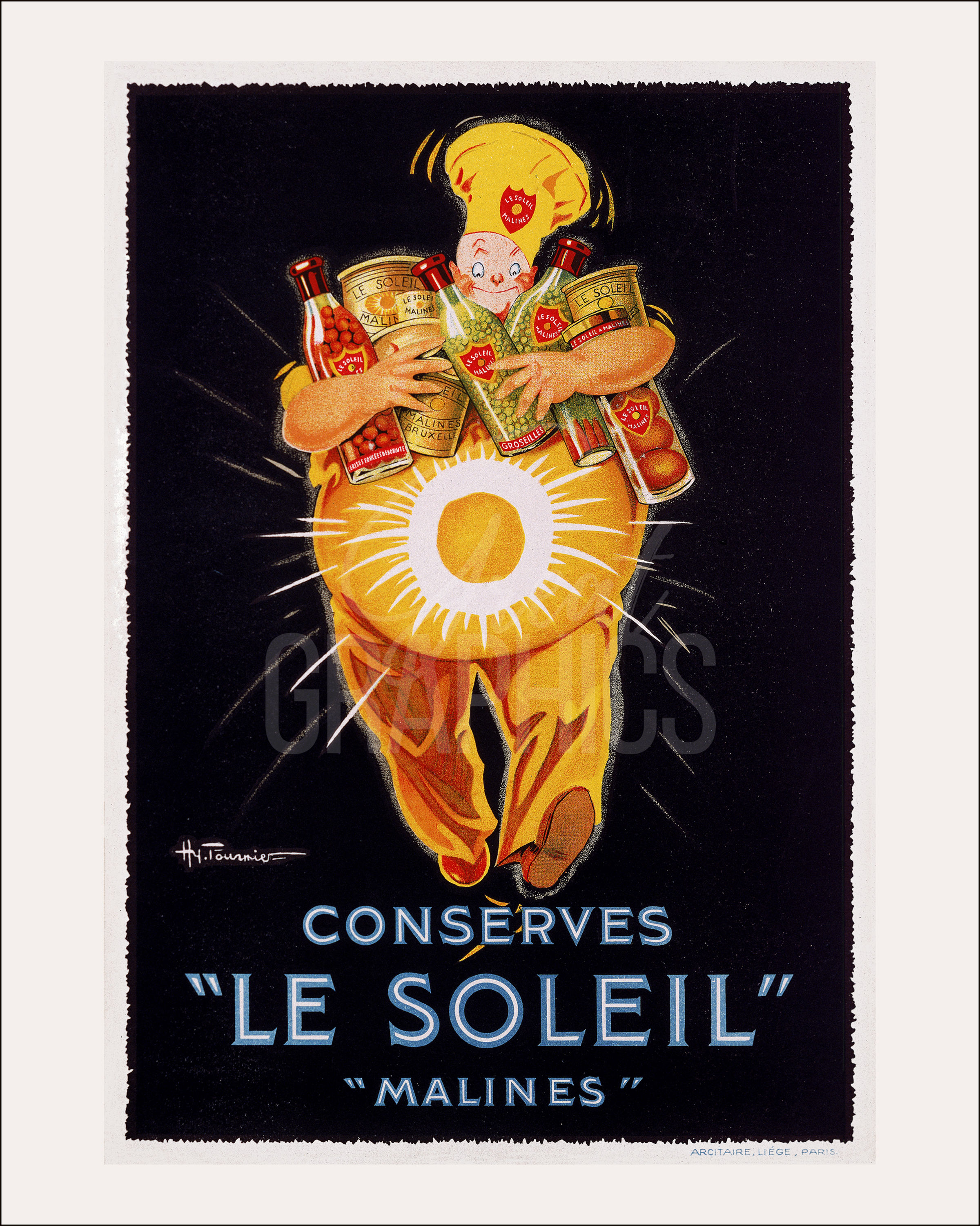 Conserves Le Soleil Malines Poster