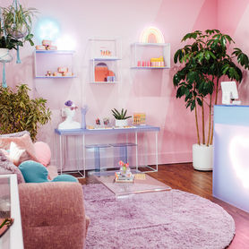 colorful interior design, austin designer, austin interor design, fun design austin, nail salon design austin, cute, Convive., Devon Bieniawski 