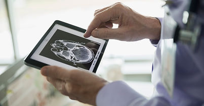 Exame de imagem para visualização do médico