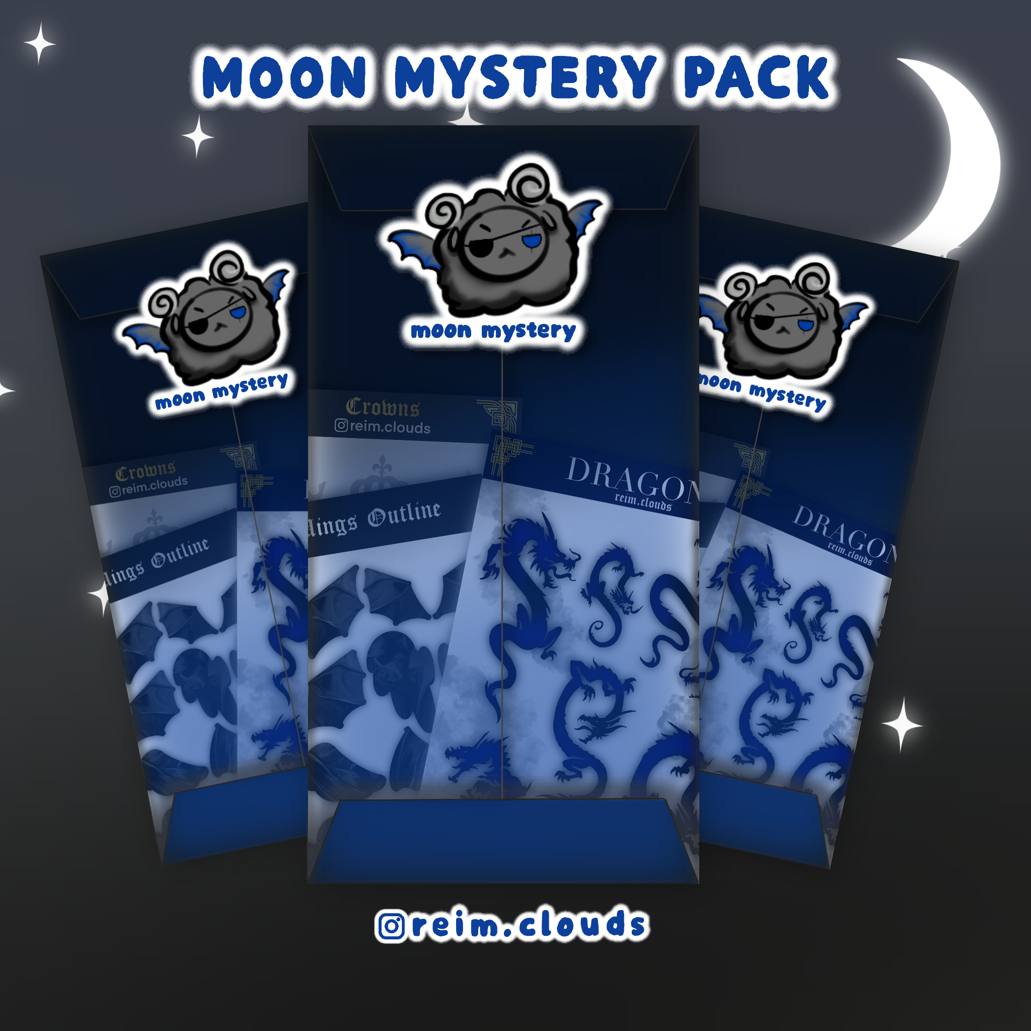 Mystery Sticker Pack from the Moon collection
