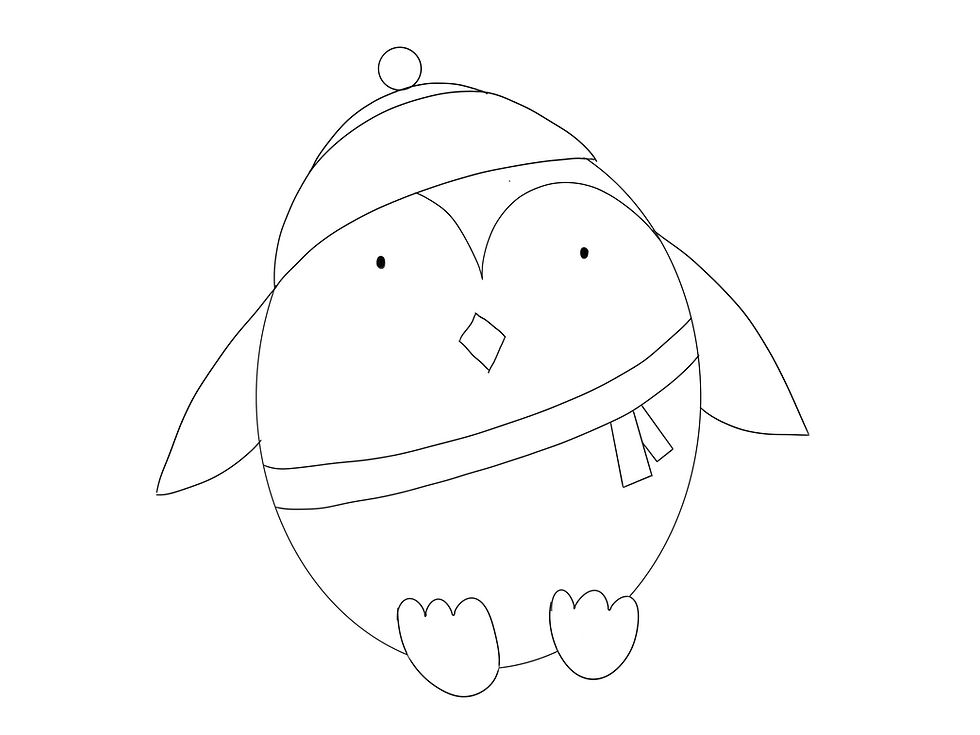 Miniaturbild: 5 Ausmalbilder Winter