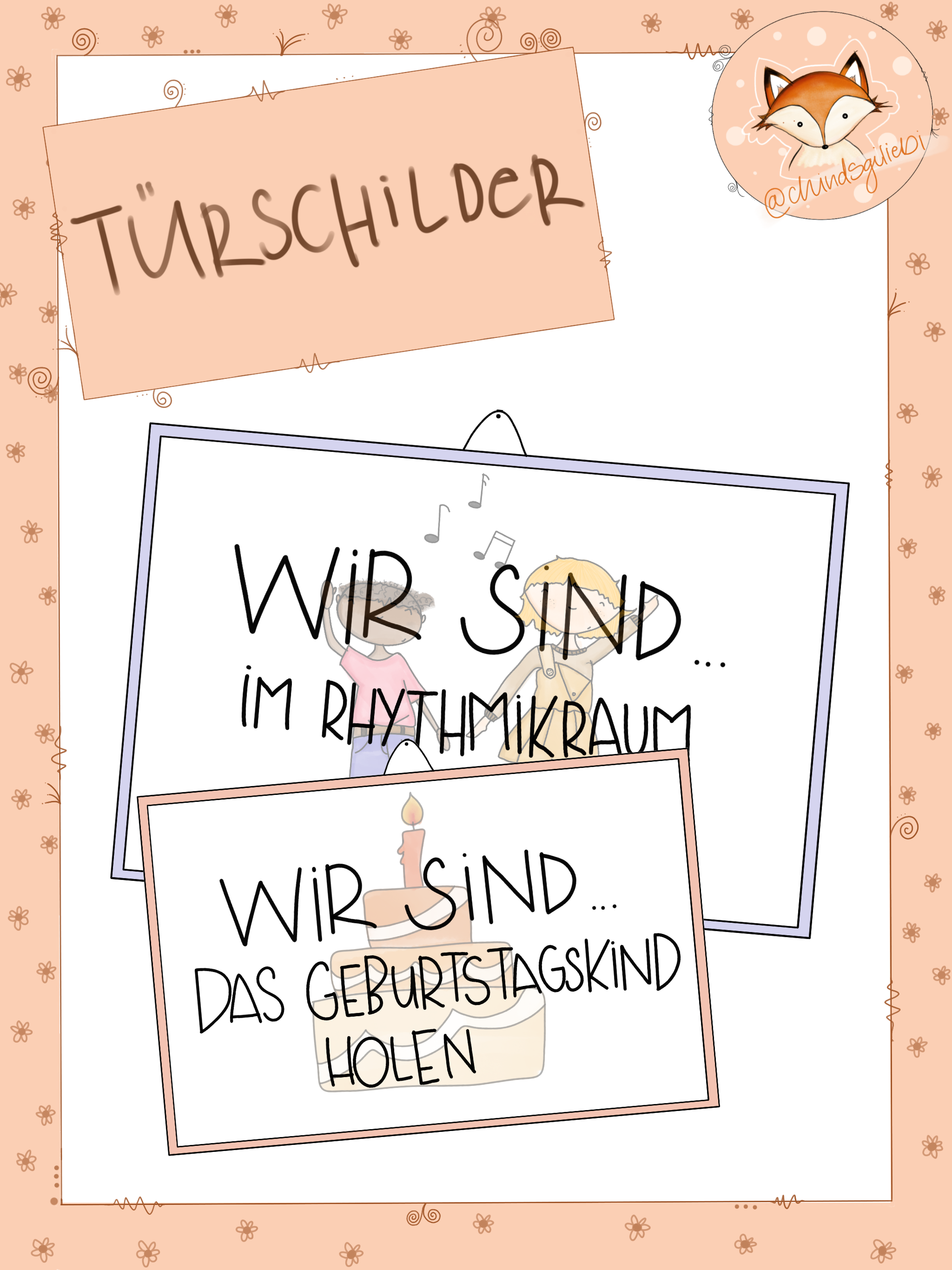 Türschilder "Wir sind..."