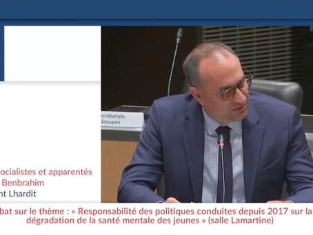 J'interpelle la ministre de la Santé sur la dégradation de la santé mentale des jeunes