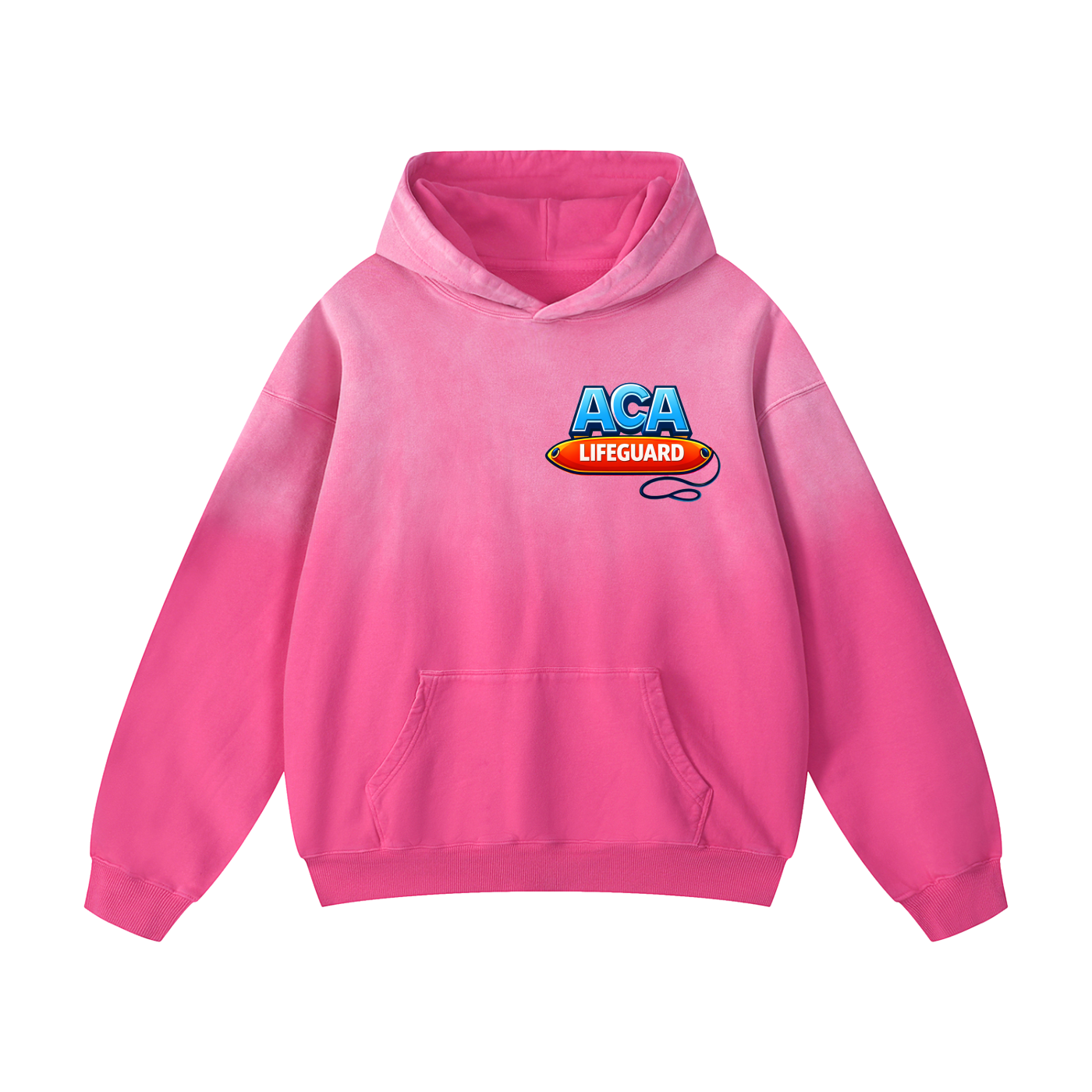 ACA Pink Sunfade Oversized LG Hoodie