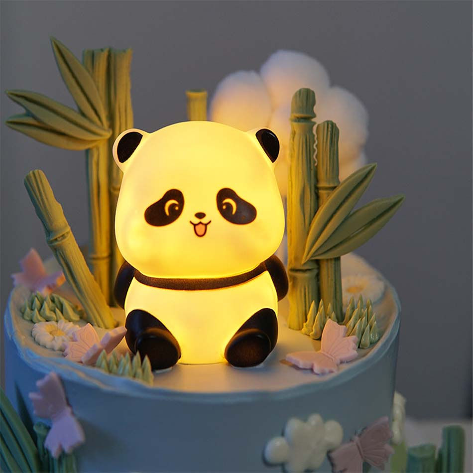 Thumbnail: New Panda LED Night Light Living Room Cute Panda Plastic Lamp Bedside Decor Crea