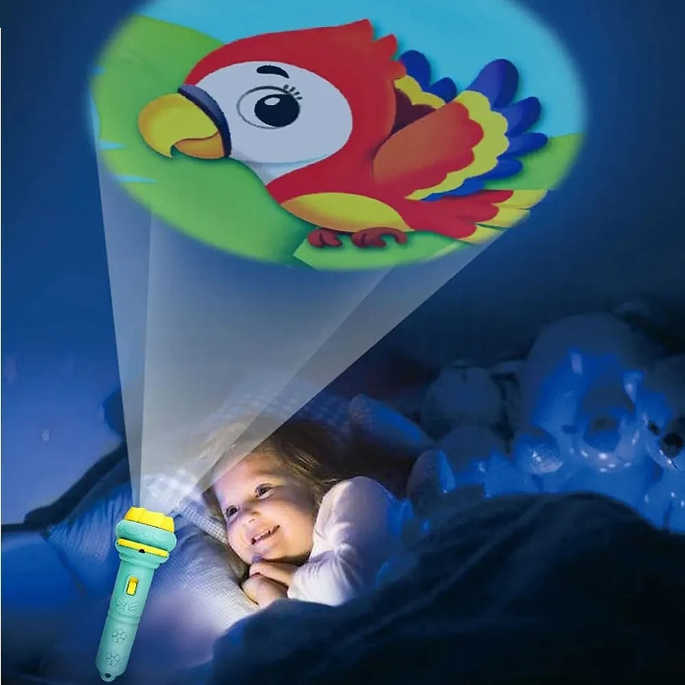 Thumbnail: 10 Cards Cartoon Projection Flashlight 80 Patterns Creative Children Flashlight 