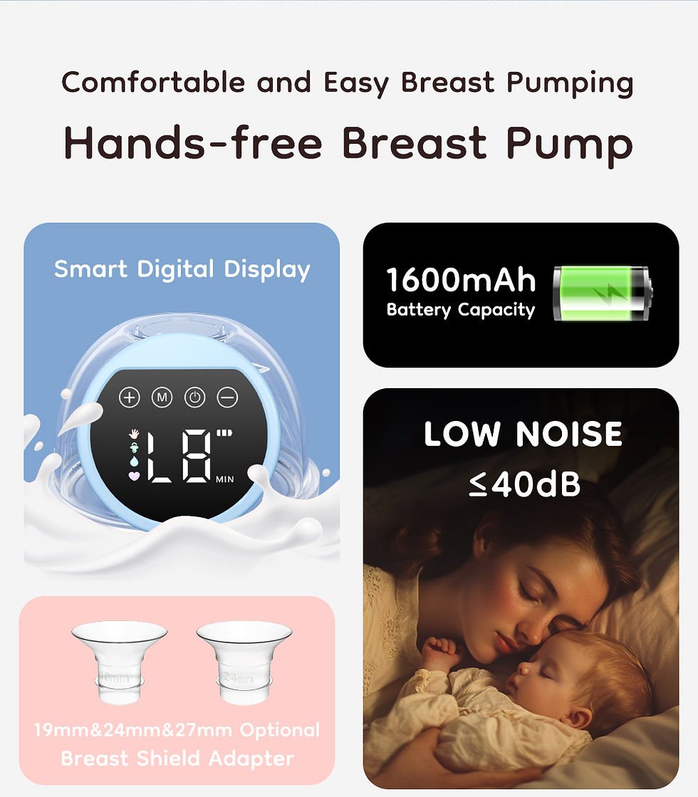 Thumbnail: MAMIJOY Electric Breast Pumps With 19/24mm Flange Portable Hands Free Wearable B