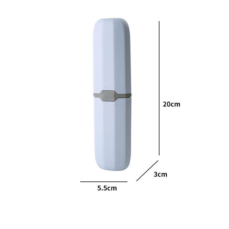 Thumbnail: Portable Toothbrush Travel Case with Toothpaste Dispenser