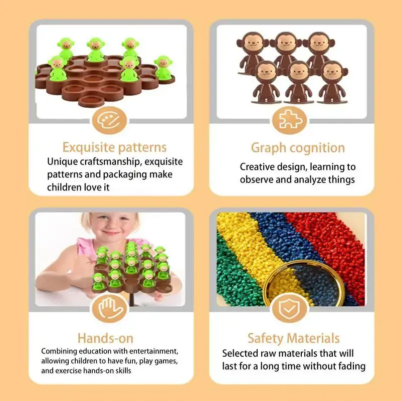 Thumbnail: Creative Balancing Tree Toy Digital Monkey Balance Scale Educational Number Boar