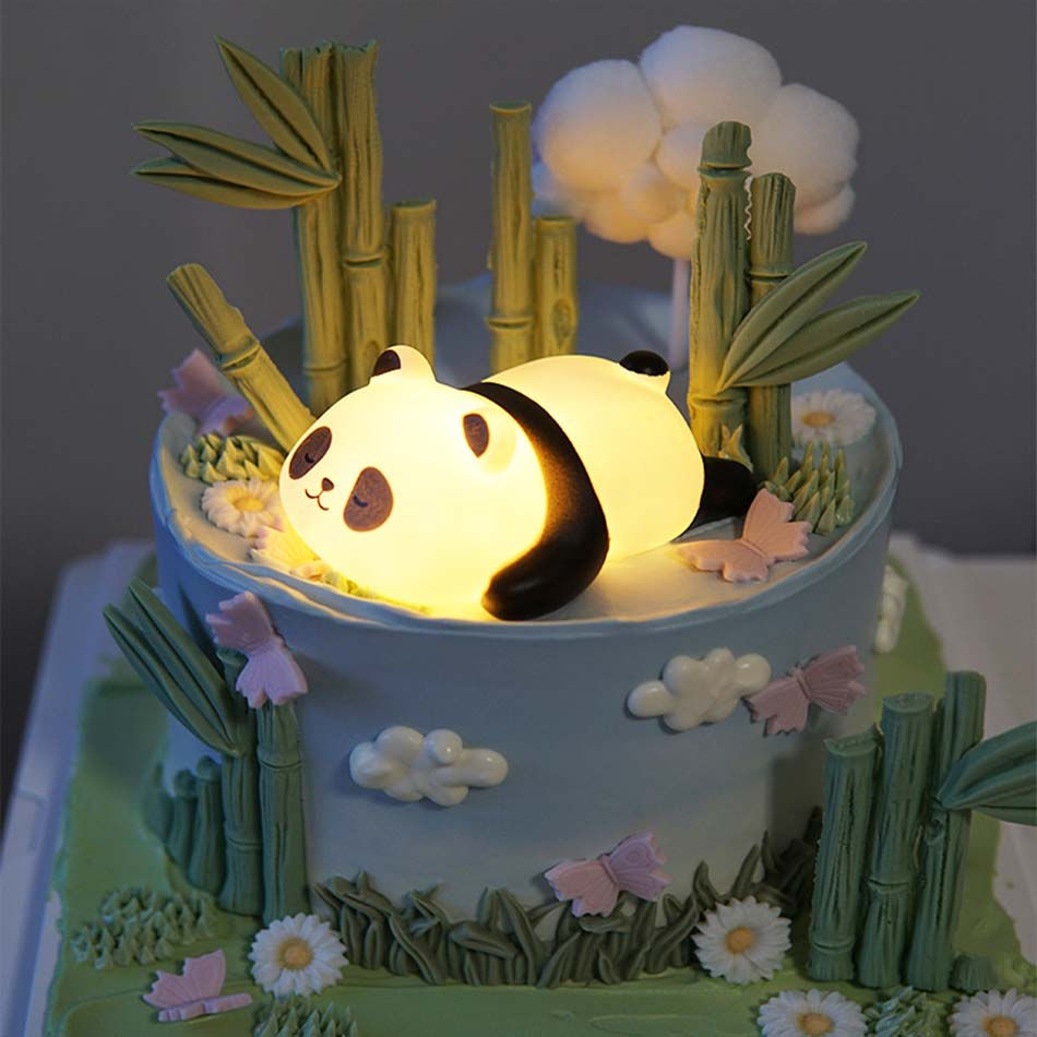 Thumbnail: New Panda LED Night Light Living Room Cute Panda Plastic Lamp Bedside Decor Crea