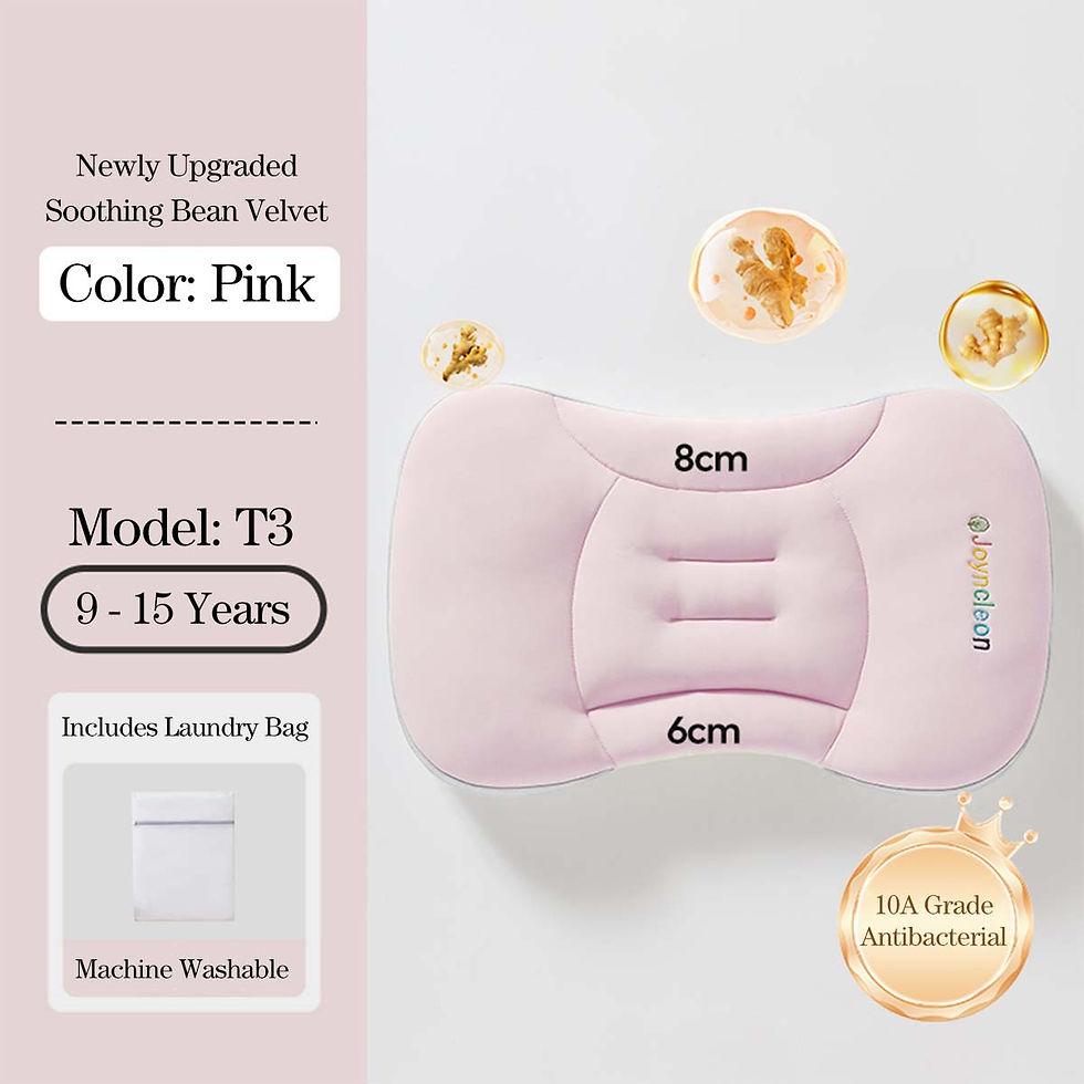 Thumbnail: Joyncleon Breathable Dual-Sided Infant Pillow for Newborns, Portable and Washabl