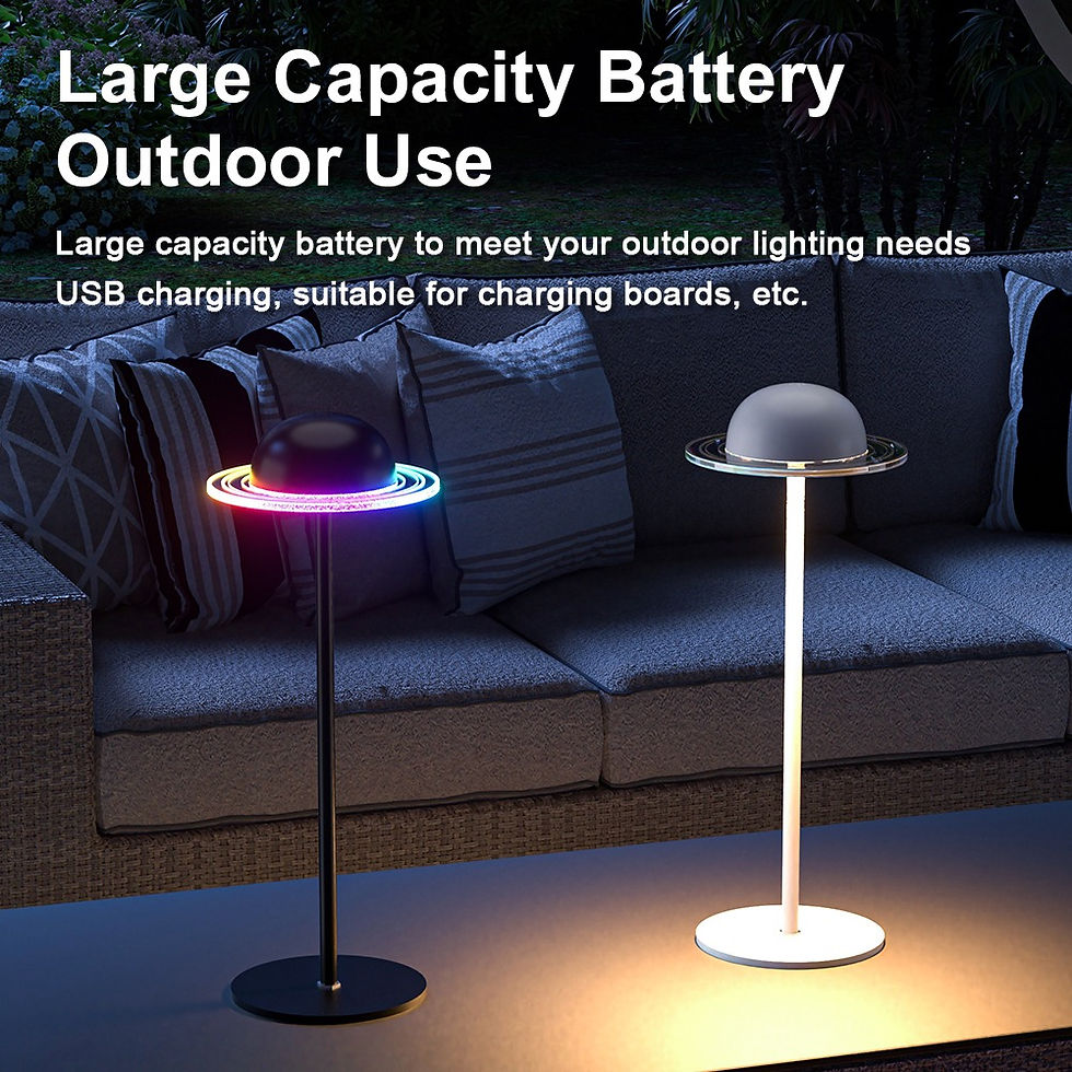 Thumbnail: Rechargeable Planet Mood Light Lamp with bottle mount-Black