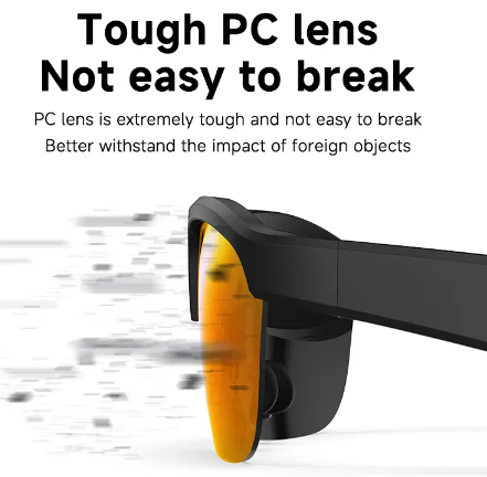 Thumbnail: Usmart Anti UV Yellow/Orange Unisex Audio Glass