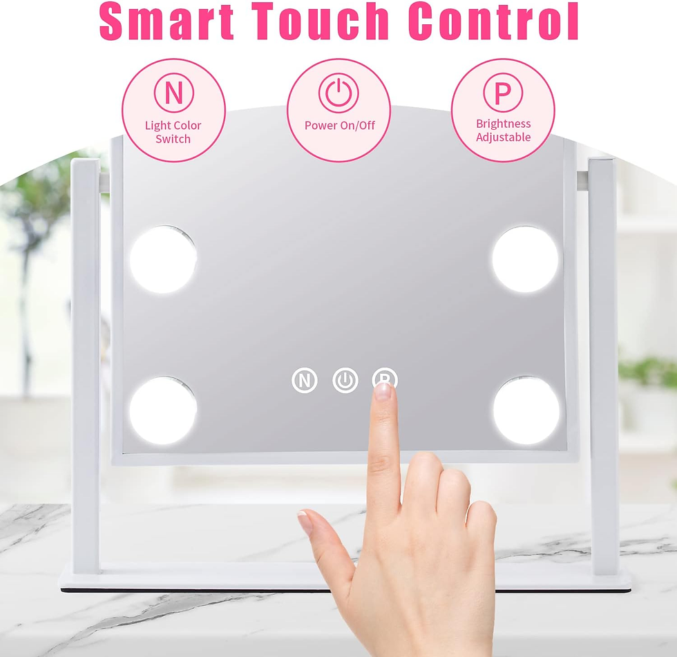 Thumbnail: Desktop Hollywood Mirror 9 Bulbs (In-built Battery)