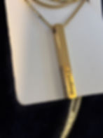 Thumbnail: Finding Queendom Gold Bar Necklace