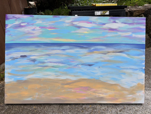 Thoughts on Abstraction... and layers and repainting and poetry and color...