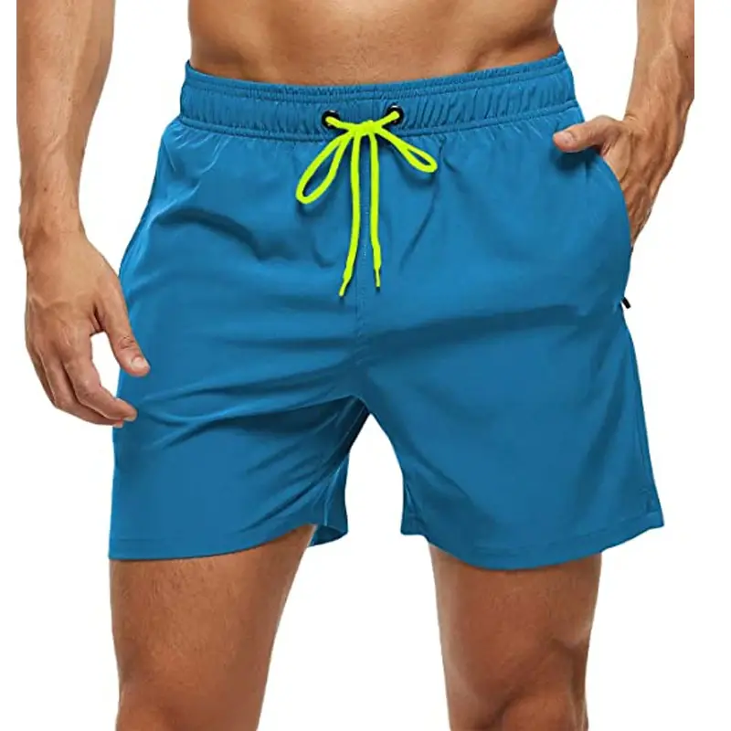 Thumbnail: Men's Swim Trunks Quick Dry Beach Shorts, Elastic Closure Swimming Shorts