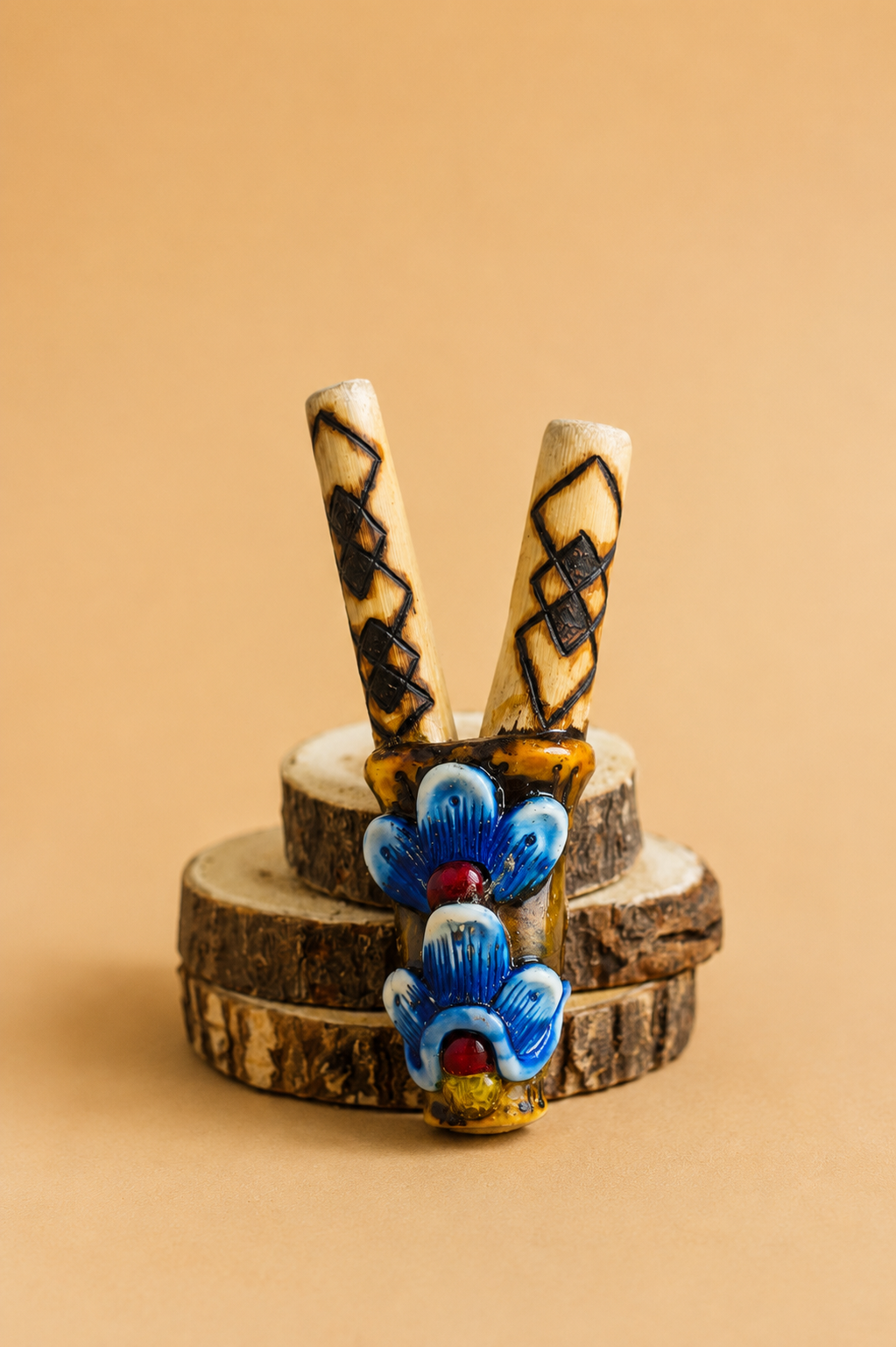 Blue Floral Kuripe