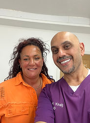 Selfie with patient after final all on four result