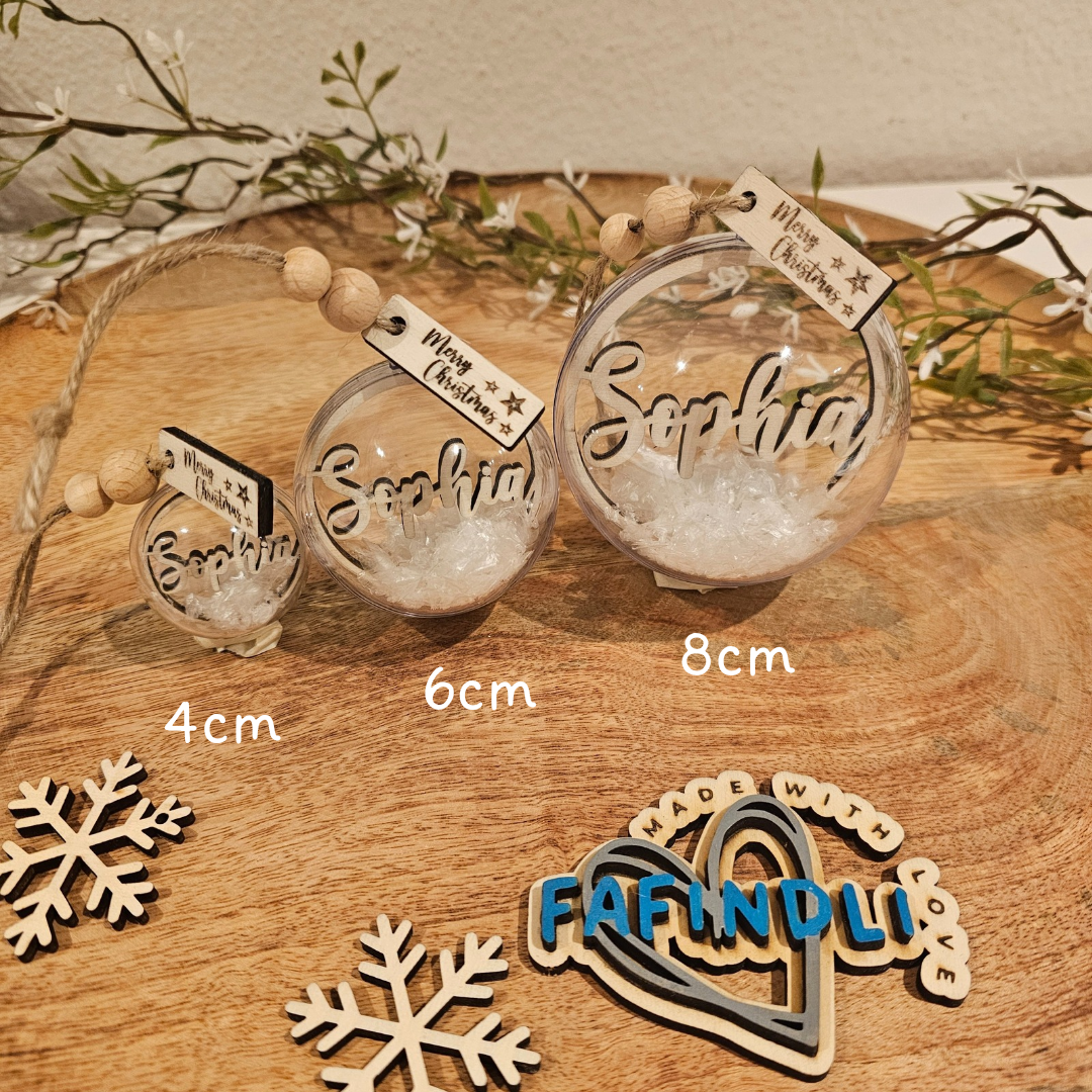 Holz Weihnachtskugel