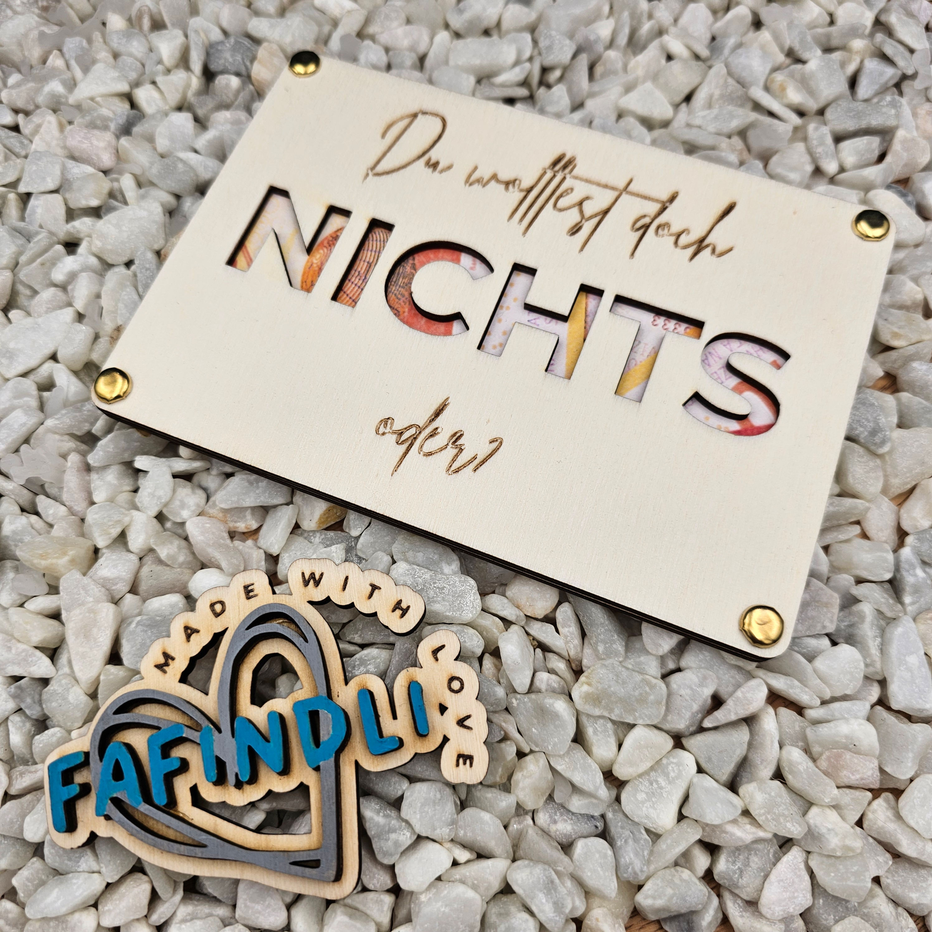 Geschenkkarte - NICHTS