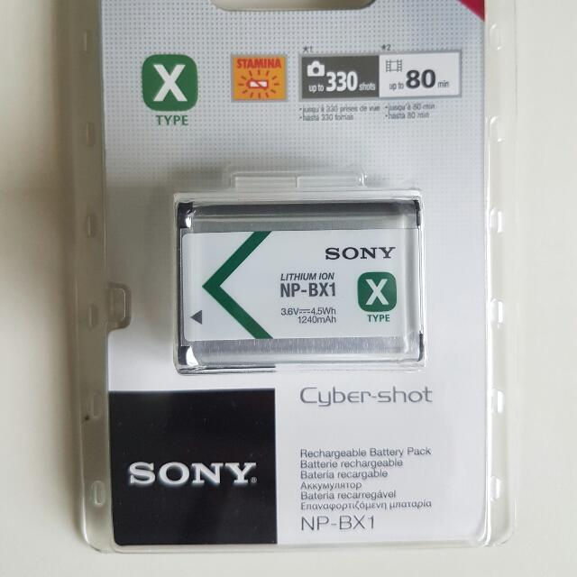 Thumbnail: Sony NP-BX1 lithium X Type Rechargeable Camera Battery