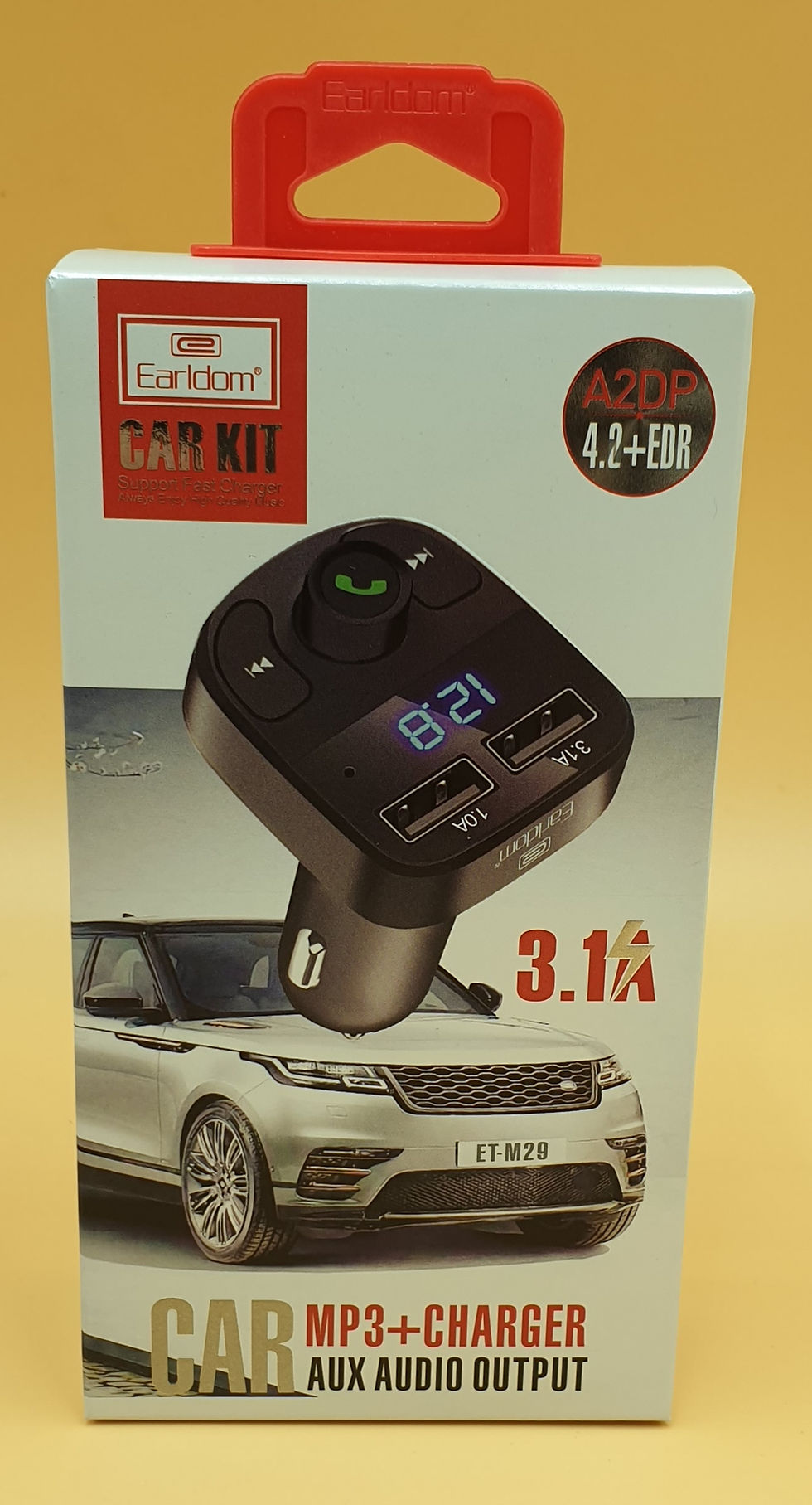 Thumbnail: Earldom ET-M29 Dual USB Port Wireless Bluetooth Car MP3+ Charger Audio Output