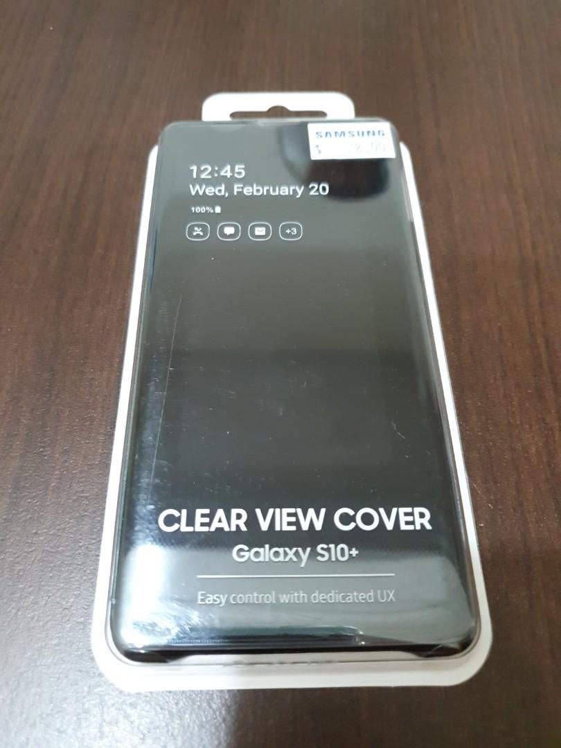 Thumbnail: Clear View Cover Case with Sensor For Samsung S10 S10+ S10e