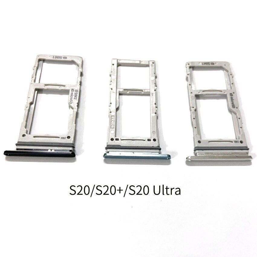 Thumbnail: Dual/Single SIM Card Tray Slot Replacement For Samsung S20 S20+ S20 Ultra