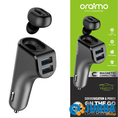 Thumbnail: Oraimo Roadster Dual Port Car Charger with Wireless Headset 🔍