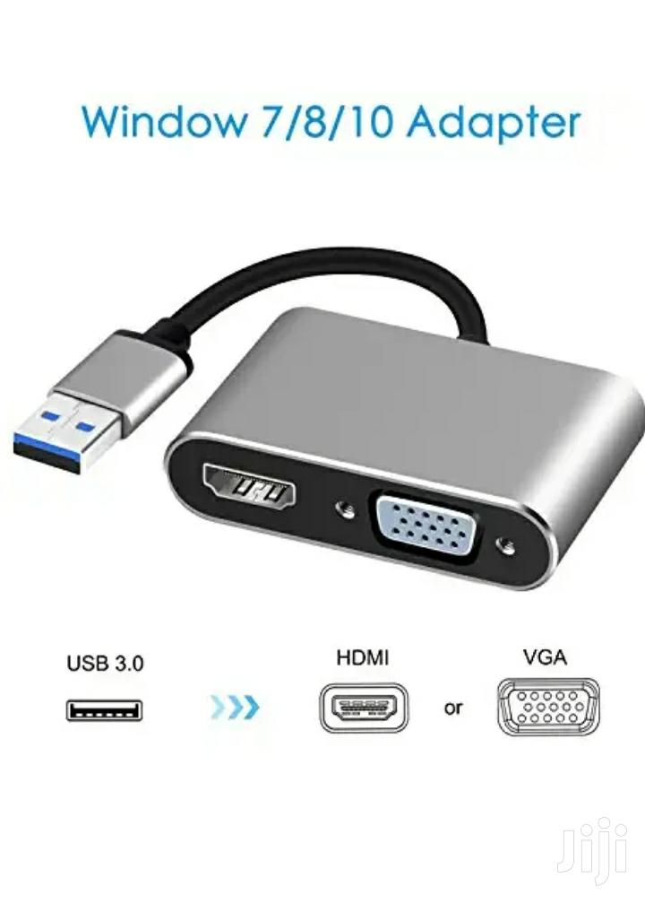 Thumbnail: USB C To HDMI 4K VGA Adapter USB 3.1 Type C To VGA HDMI Video Converter