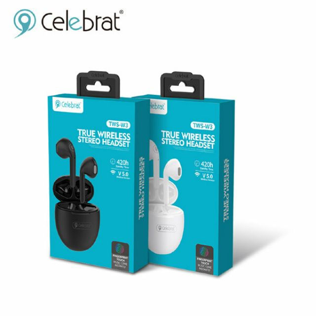 Thumbnail: Celebrat W3 TWS Wireless Earbuds Bluethooth Earphones