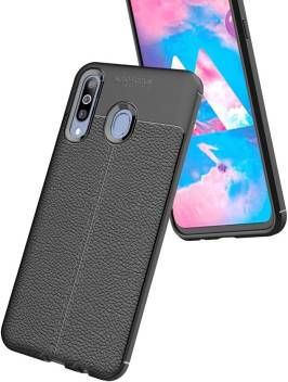 Thumbnail: Auto Focus Leather Pattern Soft TPU Back Case for Samsung M30 M20 M10