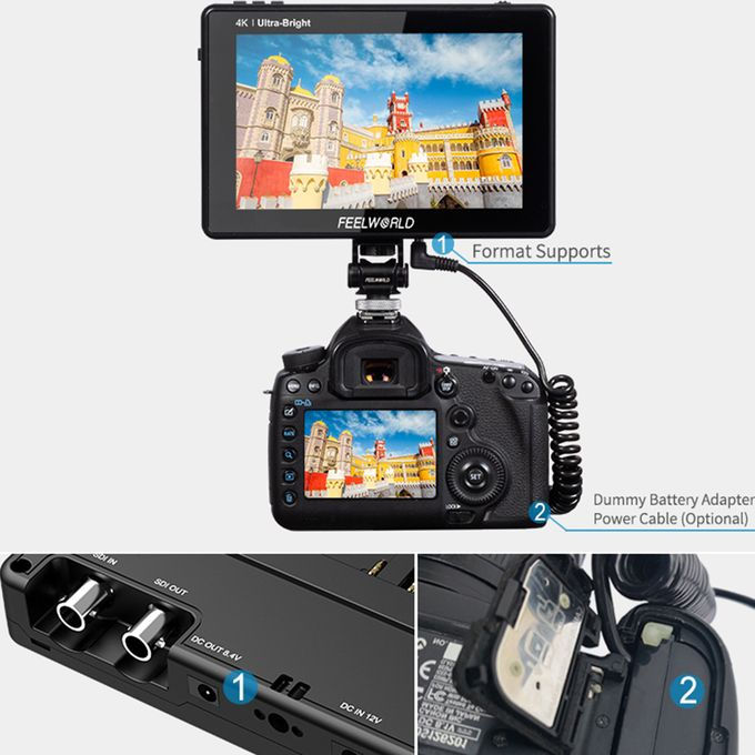 Thumbnail: 7 Inch On-camera Video Monitor IPS Full