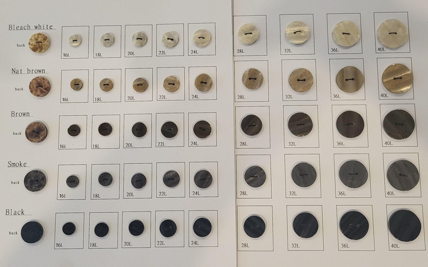 Imitation Shell Buttons