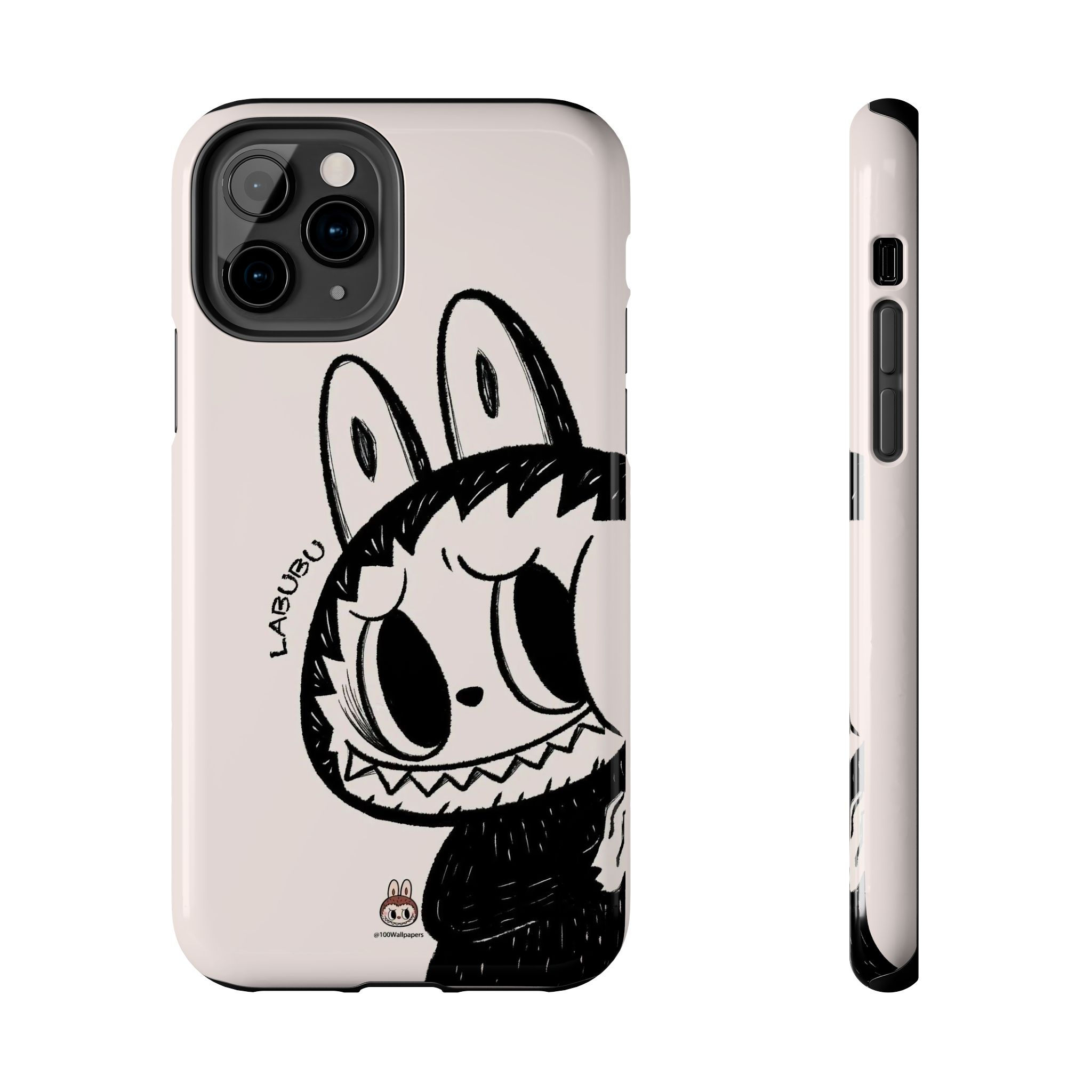 Labubu Sketch Cute Phone Case - Tough Phone Cases, Protective Smartphone Cover