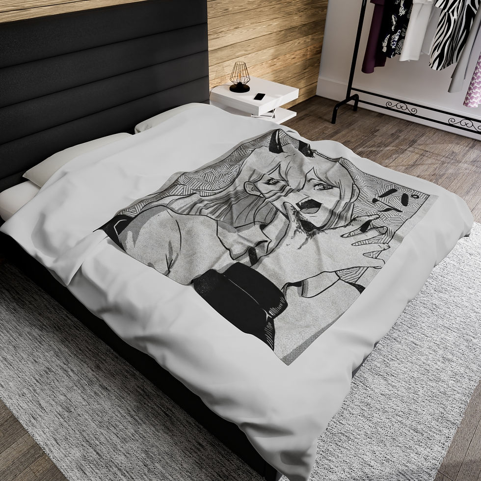 Thumbnail: Pwer Velveteen Plush Blanket