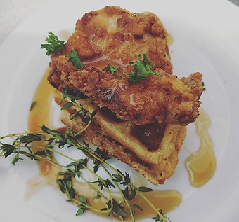 Our Chicken and Waffles is a thing of be
