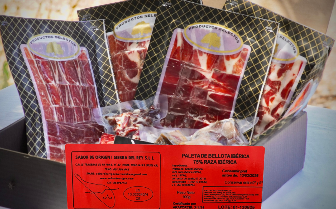 "Maletín Paleta de Bellota Ibérica 75% Raza Ibérica"