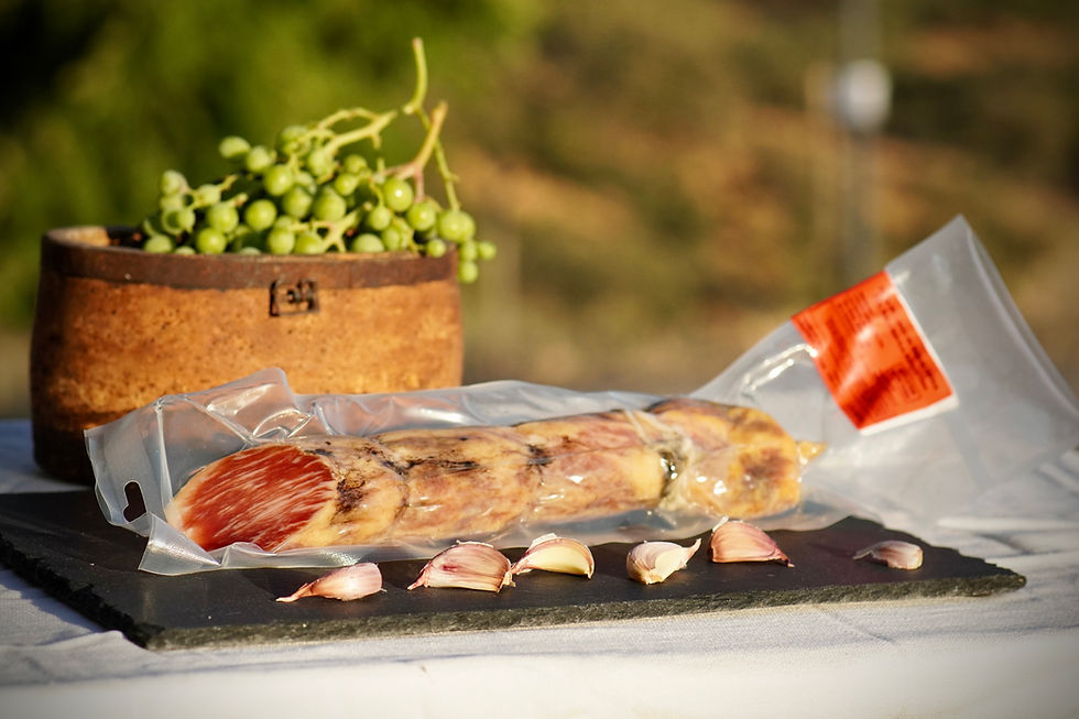 Miniatura: Caña de Lomo de Bellota Ibérica 75% Raza Ibérica Aliño Tradicional al Vino