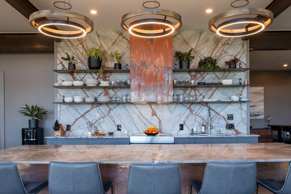 entry, walk way, masonry, concrete stairs, stone stairs, copper siding, copper exterior, copper accent, 