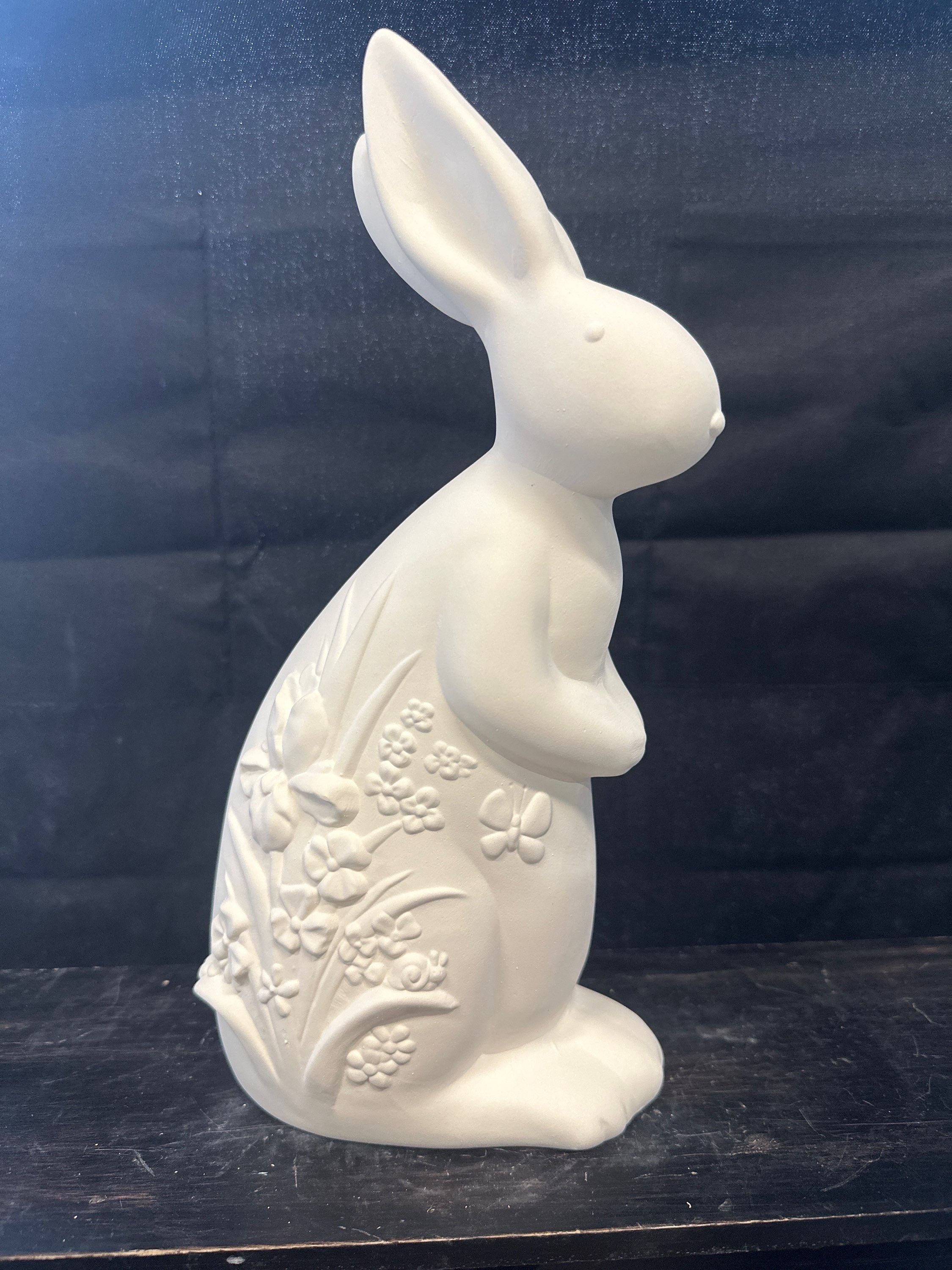 Bunny with Floral Scene